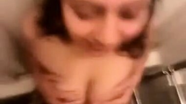 Amateur Indian sucks her white boyfriend's cock