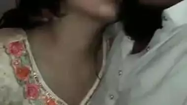 indian couple kissing