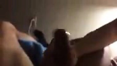 White GF Jerking Thick Brown Dick, Can't Handle Lube Haha