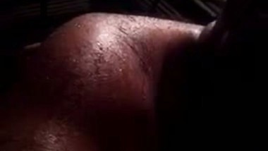 A big guy bangs his slut servant in a desi blue film