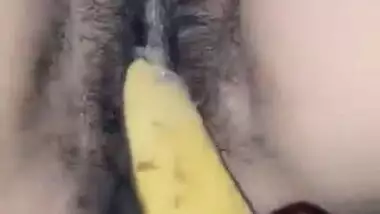 Desi Husband Masturbates his wife with Banana Hindi audio