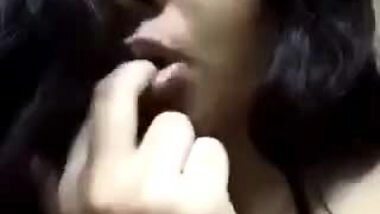 Horny Girl Sucking Fingers