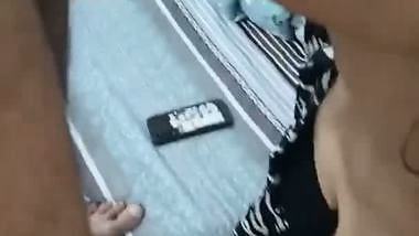 The man shoots a blowjob MMS of a whore sucking his cock