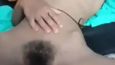 Indian shy girl hairy pussy fingering