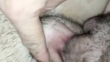 Pretty chick with saggy tits riding on dick