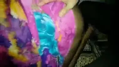 Desi hawt bhabhi enjoying saree sex in doggy position