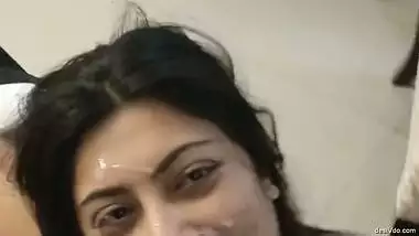 Hot milf bhabhi face covered with cum
