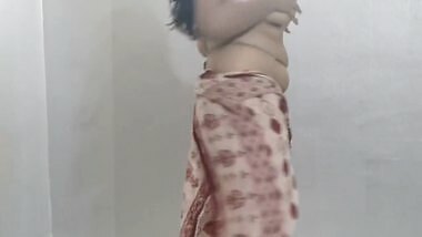 An Indian Girl Dancing And Striping