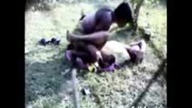 village couple outdoor fun