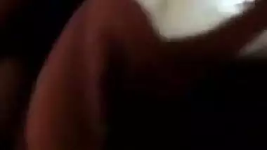 Young girl hairy pussy fingering in standing state