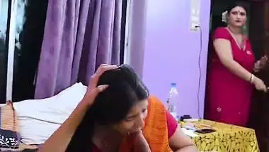 Indian porn of a mom getting horny watching her son fucking