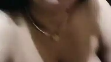 Busty Bhabhi sucking dick blowjob sex video