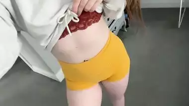 Sexy Booty Shorts Try on Haul - Fit Girl with Big Ass