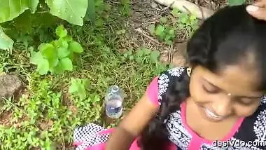 Desi Hot Girl Blowjob in forest