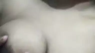 Bengaluru girl boobs show and press in bathroom