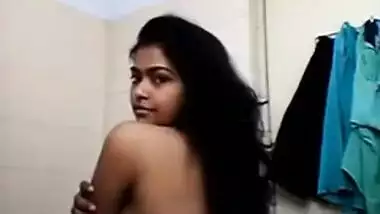 Cute Desi Girl Bath Selfie