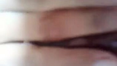 Skinny Hairy Indian Girl Films Herself Playing