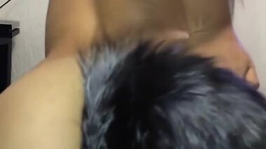 Pretty Babe with Furry Butt Plug