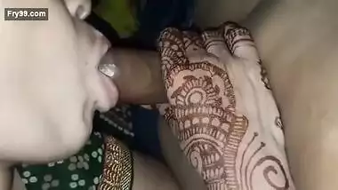 Newly married bhabhi blowjob