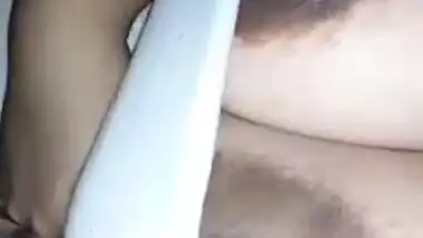 PLAYING WITH WIFE’S LACTATING HUGE BOOBS