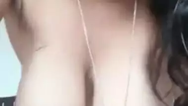 Anushka Teacher Showing Her Big Boobs And Big Butt To Her BF