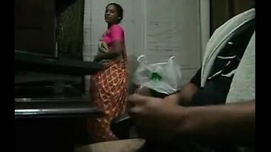 Handjob With Maid Around