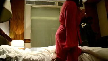 Anjali showing sexy breasts to the service man