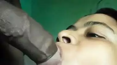 Sucking cock head with tight foreskin