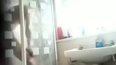 Indian immature in shower.