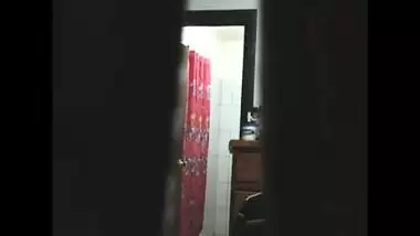 Spying on my stepmom after shower