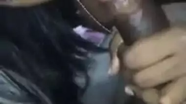 Desi Tamil girl sucking cock