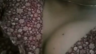 Teasing with nipple slip by sexy and horny girl
