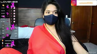 Newly married Indian girl on her honeymoon