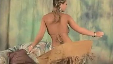 BIG tits teen girl wearing Indian outfit