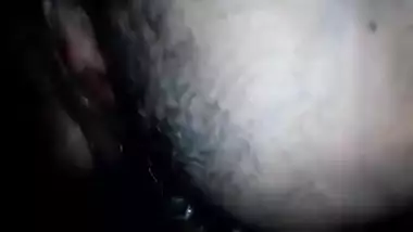 Desi wife with wet hairy pussy being anal fucked