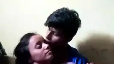 Voluptuous Desi female looks in sex camera while man touches her XXX jugs