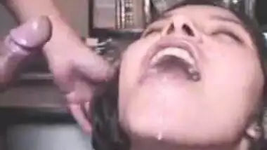 Indian girl taking a hot cumshot