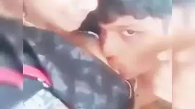 Kissing and sucking desi milky boobs