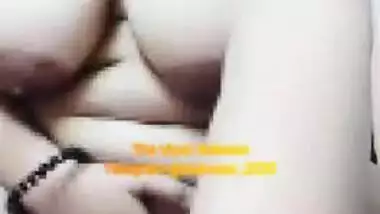 Chubby Desi model with big tits sticks sex toy into her XXX slit