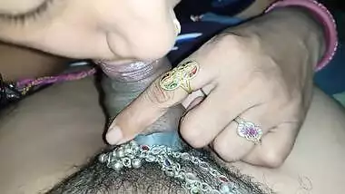 Newly Married Wife Sucking Cock Very Hard Cum