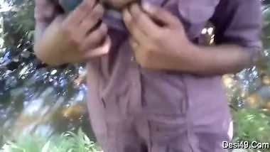 Jealous BF will Desi GF so she wants quick sex in jungle