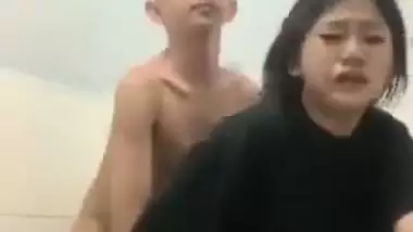 Young Lover Fucking in Bathroom