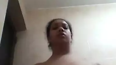 Horny bhabhi Pressing boobs