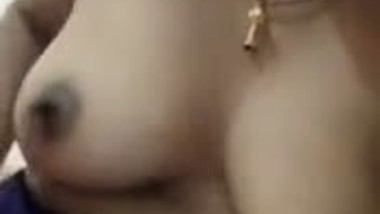 South Indian wife boobs showing selfie for boyfriend
