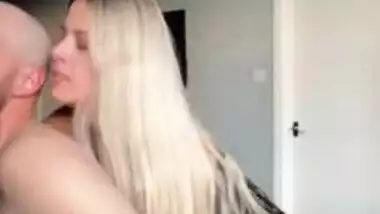 Blonde Femdom pegs ex boyfriends ass until he cums hard