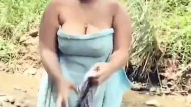 Hot bhabi At village river