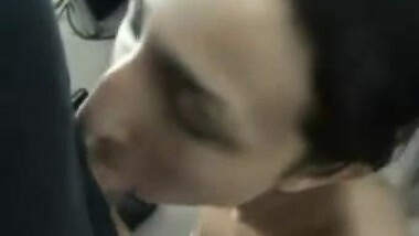 Desi sucking her White BF 