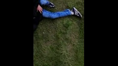 Arab students outdoor boob sucking