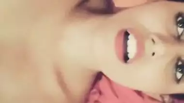 Sexy Indian bitch masturbating with a dildo