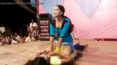 Telugu recording dance showing a lesbian act